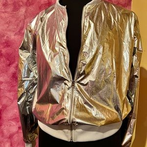 Victoria Secret metallic silver jacket